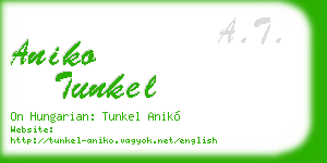 aniko tunkel business card